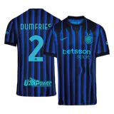 DUMFRIES #2 Inter Milan Home Soccer Jersey 2025/26