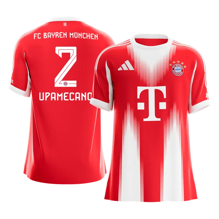 UPAMECANO #2 Bayern Munich Home Soccer Jersey 2025/26