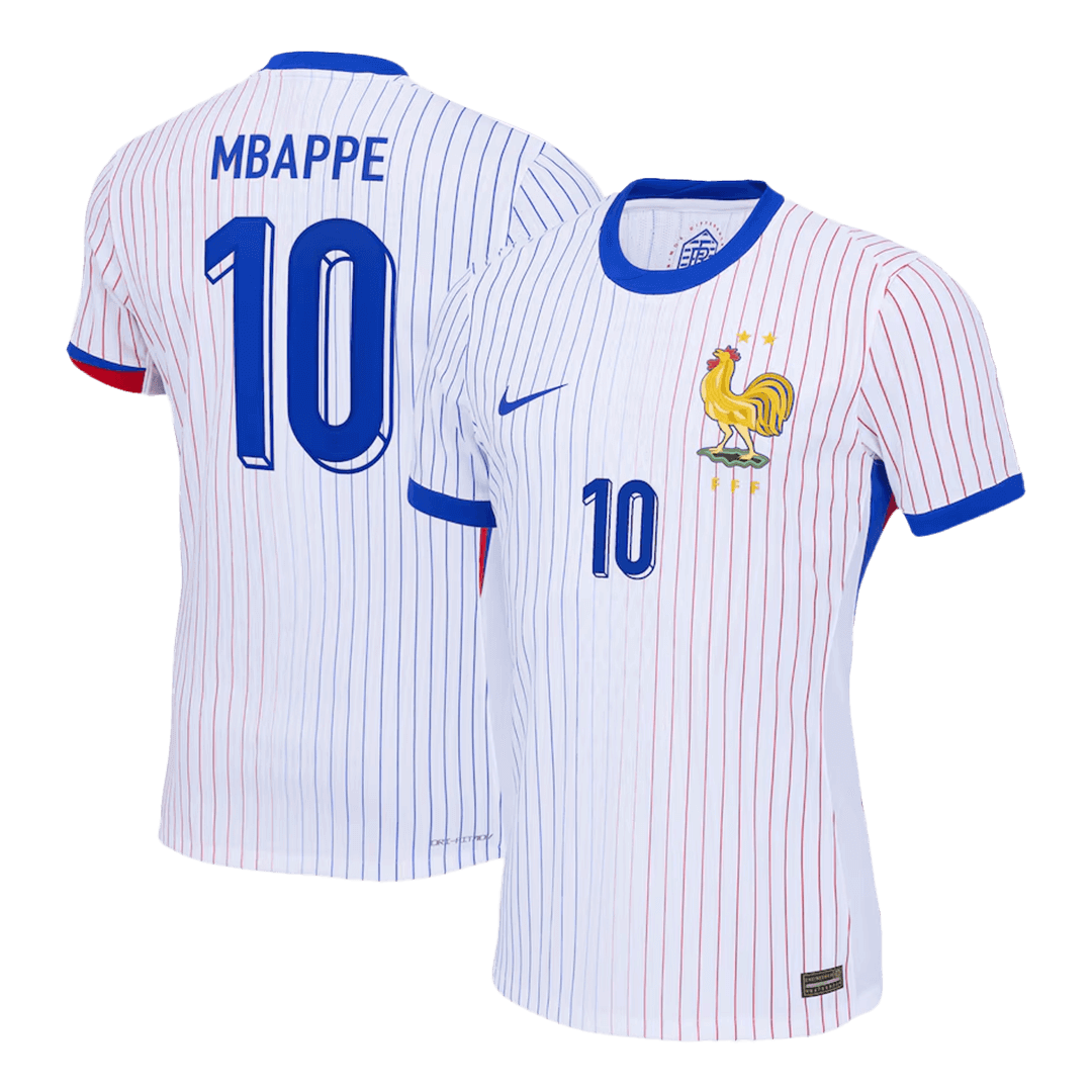 MBAPPE #10 France Away Authentic Soccer Jersey EURO