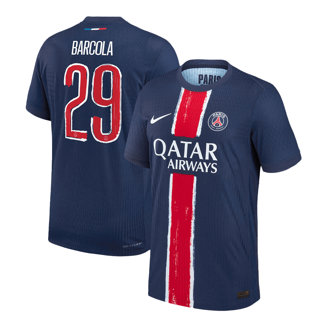 BARCOLA #29 PSG Home Player Version Jersey - UCL