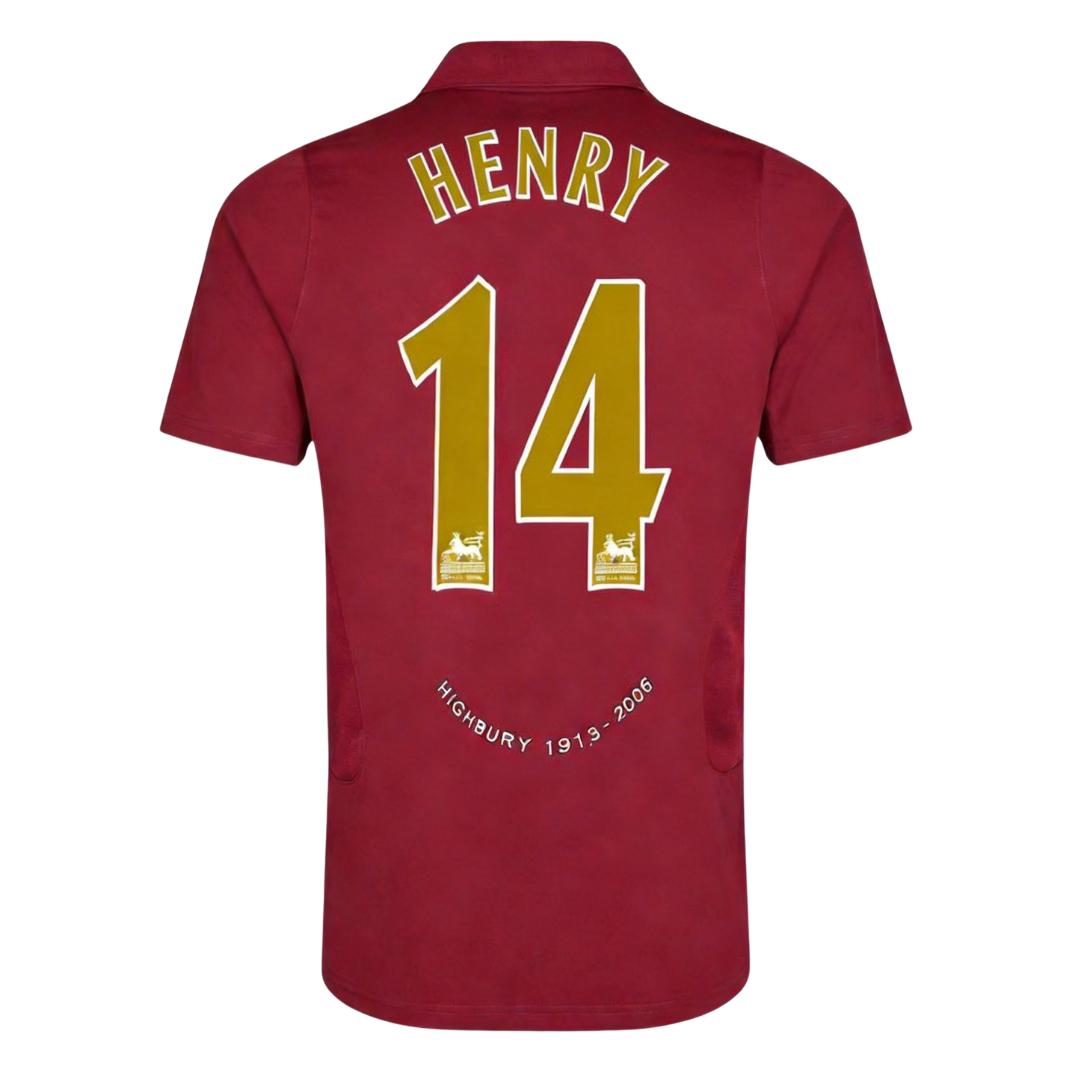 Retro Soccer Jersey HENRY #14 Arsenal Home 2005/06