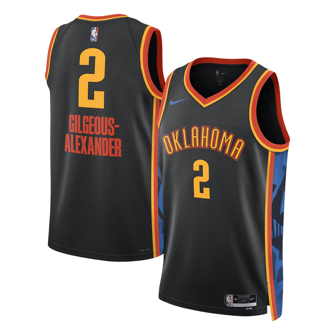 Gilgeous-Alexander #2 Oklahoma City Thunder Swingman NBA Jersey - City Edition