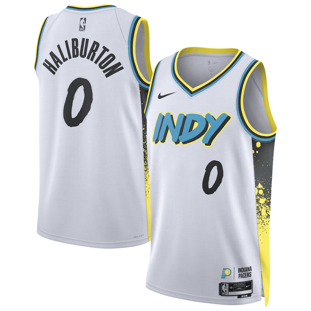 Maglia NBA Swingman City Edition Indiana Pacers #0 Haliburton