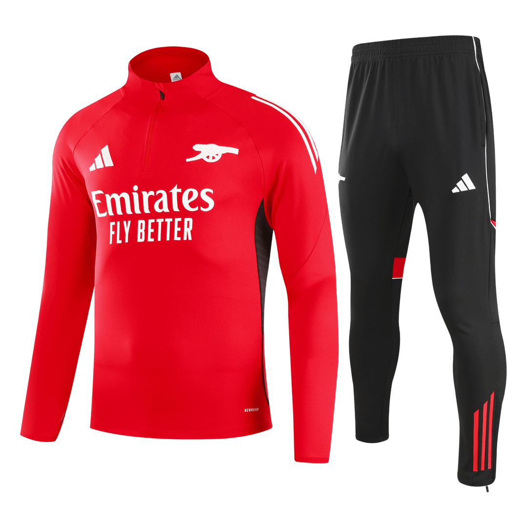 Tuta Arsenal con Zip 1/4 2025/26 Bambini Rosso