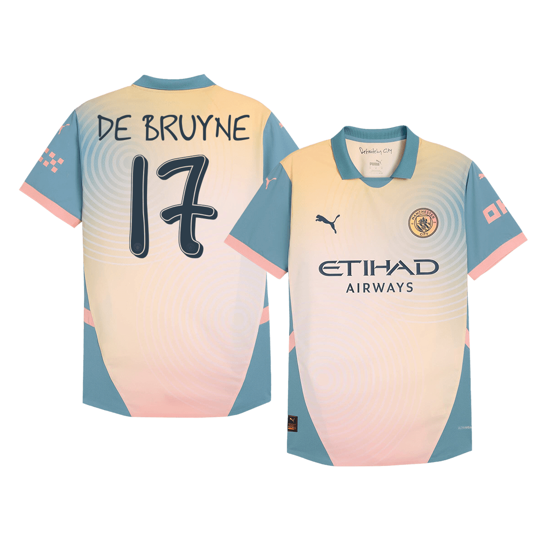 DE BRUYNE #17 Manchester City Fourth Away Player Version Jersey