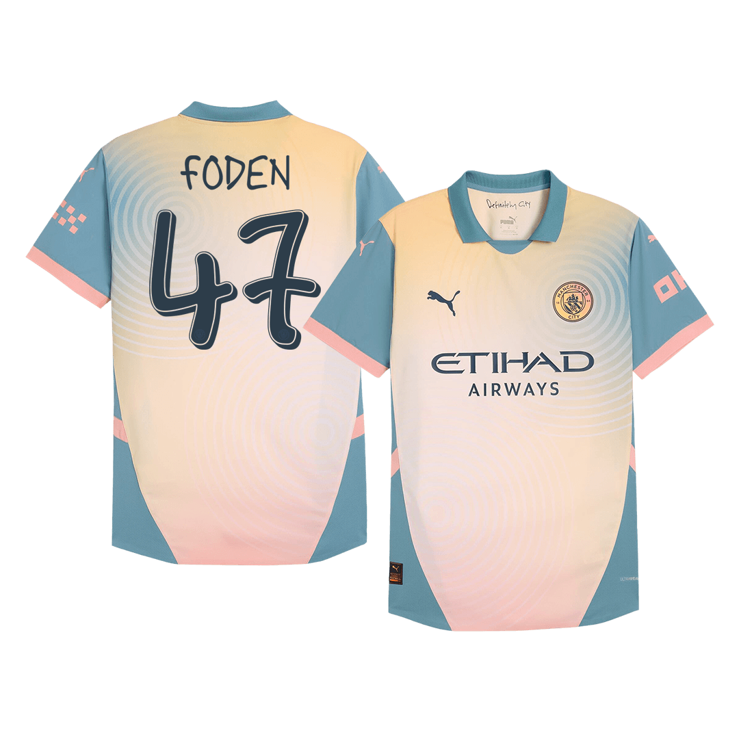 FODEN #47 Manchester City Fourth Away Player Version Jersey