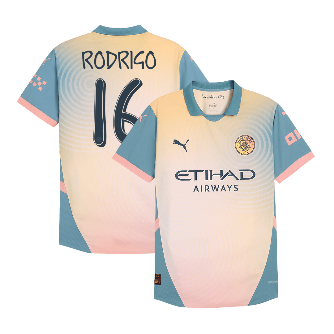 RODRIGO #16 Manchester City Fourth Away Player Version Jersey