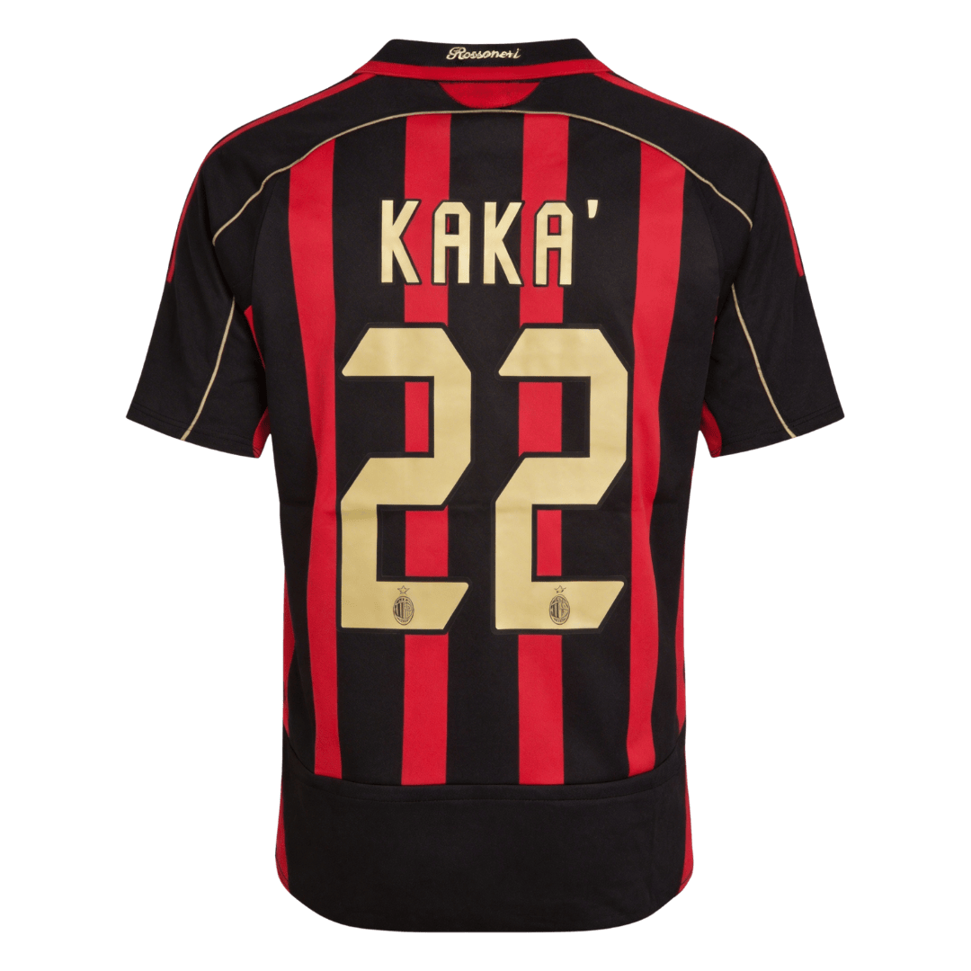 Retro Soccer Jersey KAKA' #22 AC Milan Home 2006/07