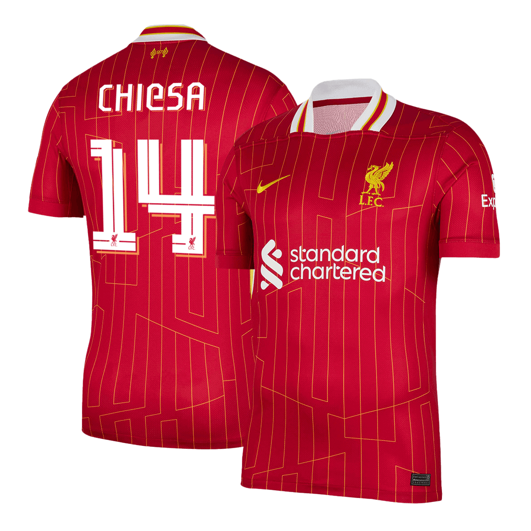 CHIESA #14 Liverpool Home Soccer Jersey -UCL