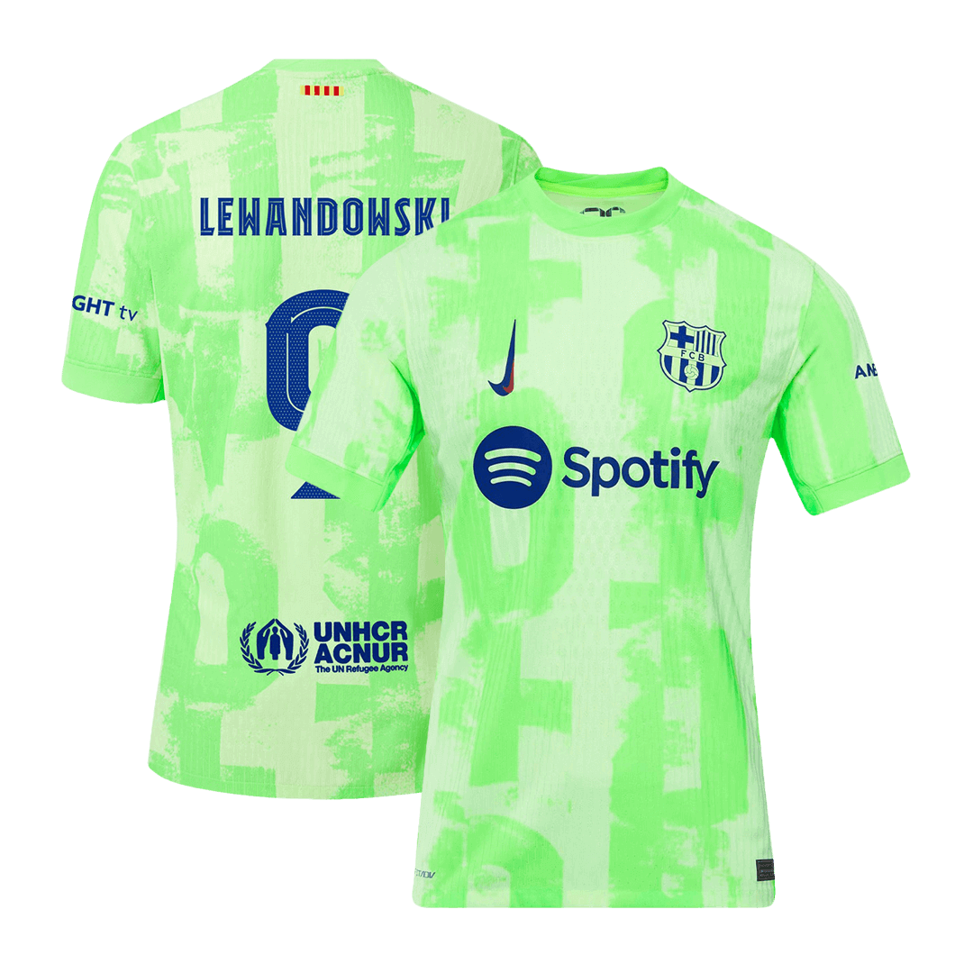 LEWANDOWSKI #9 Barcelona Third Away Player Version Jersey - UCL