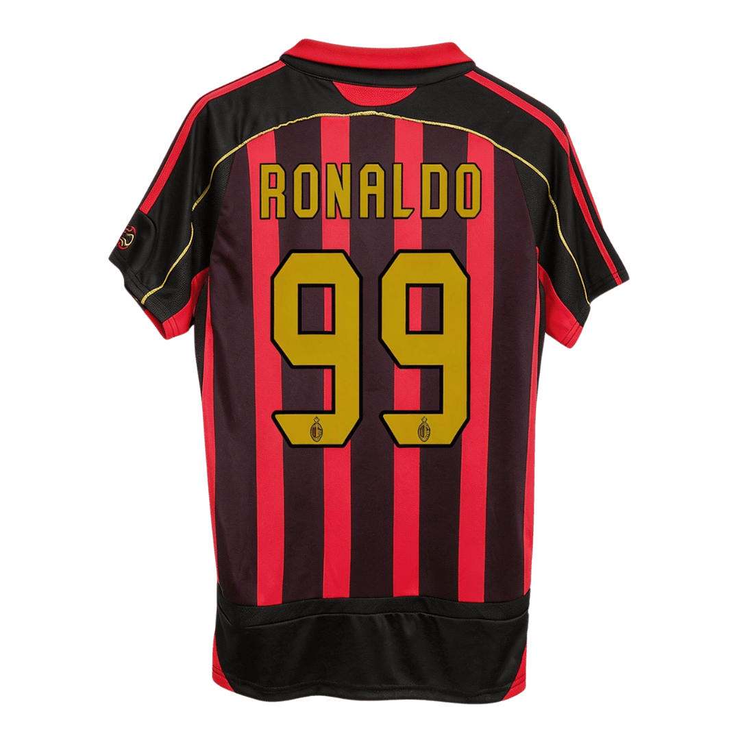 Retro Soccer Jersey RONALDO #99 AC Milan Home 2006/07
