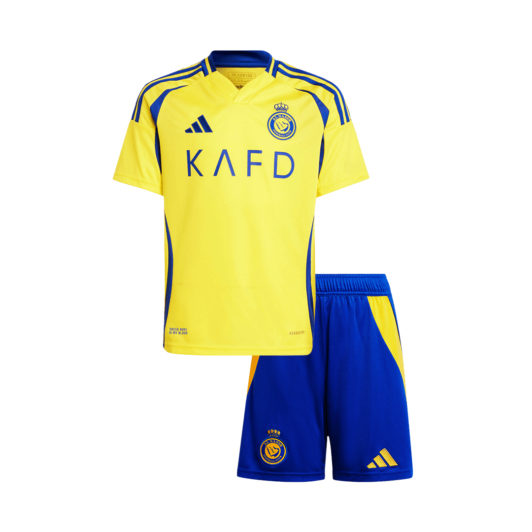 Al Nassr Home Kids Soccer Jerseys Kit
