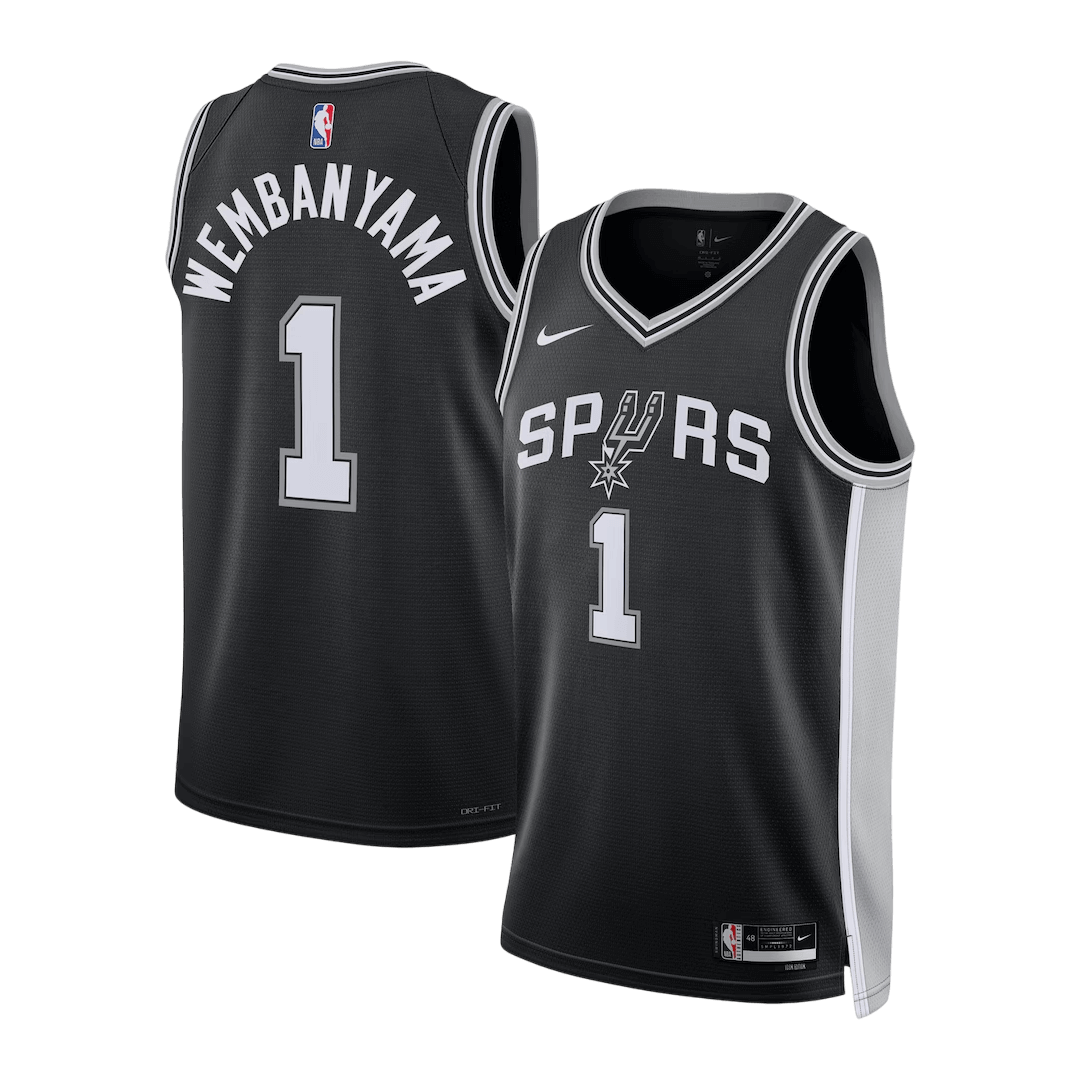 Wembanyama #1 San Antonio Spurs Swingman NBA Jersey - Icon Edition