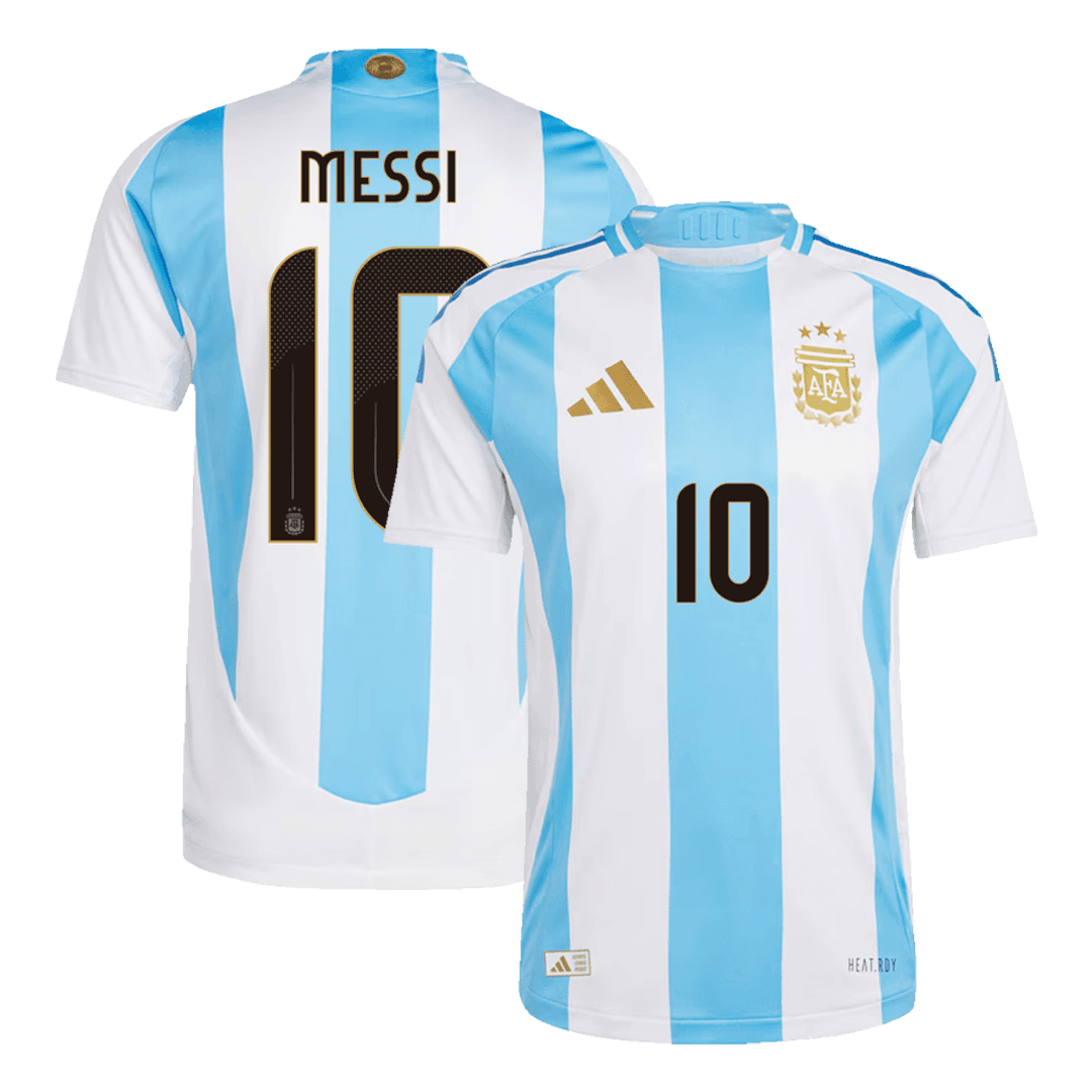 MESSI #10 Argentina Home Authentic Soccer Jersey