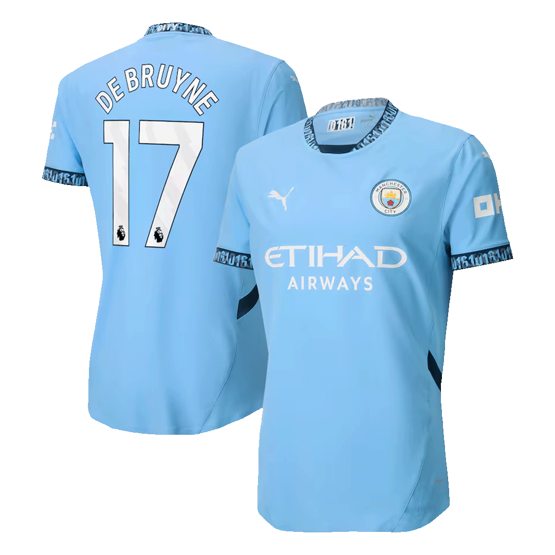 DE BRUYNE #17 Manchester City Home Player Version Jersey