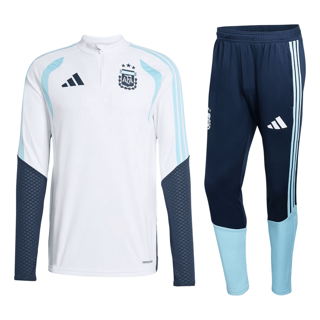 Argentina 1/4 Zip Tracksuit 2026 Kids White