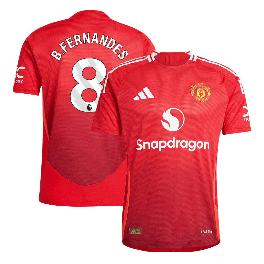 B.FERNANDES #8 Manchester United Home Player Version Jersey