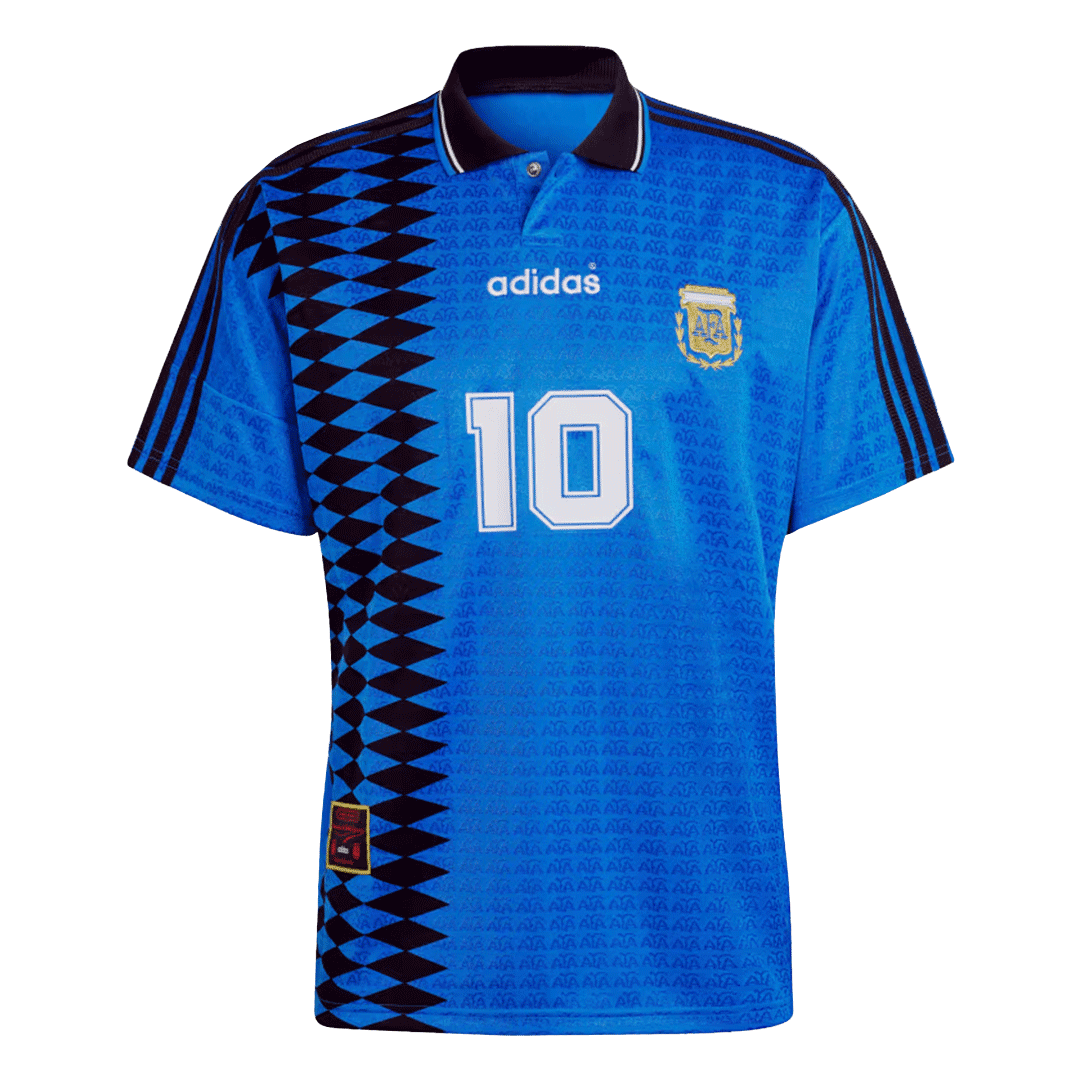 Retro Soccer Jersey #10 Argentina Away 1994
