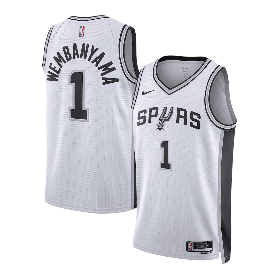 Wembanyama #1 San Antonio Spurs Swingman NBA Jersey - Association Edition