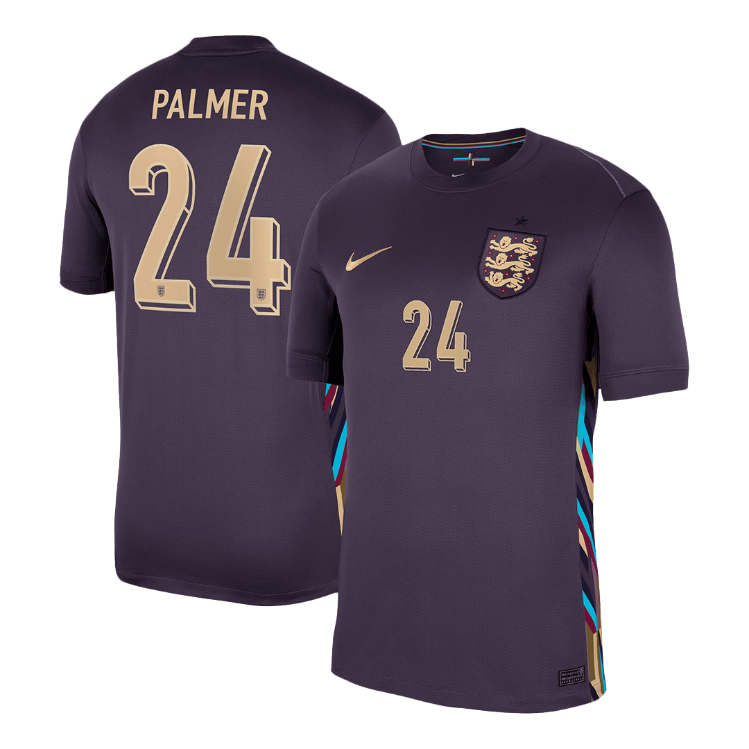 PALMER #24 England Away Soccer Jersey EURO
