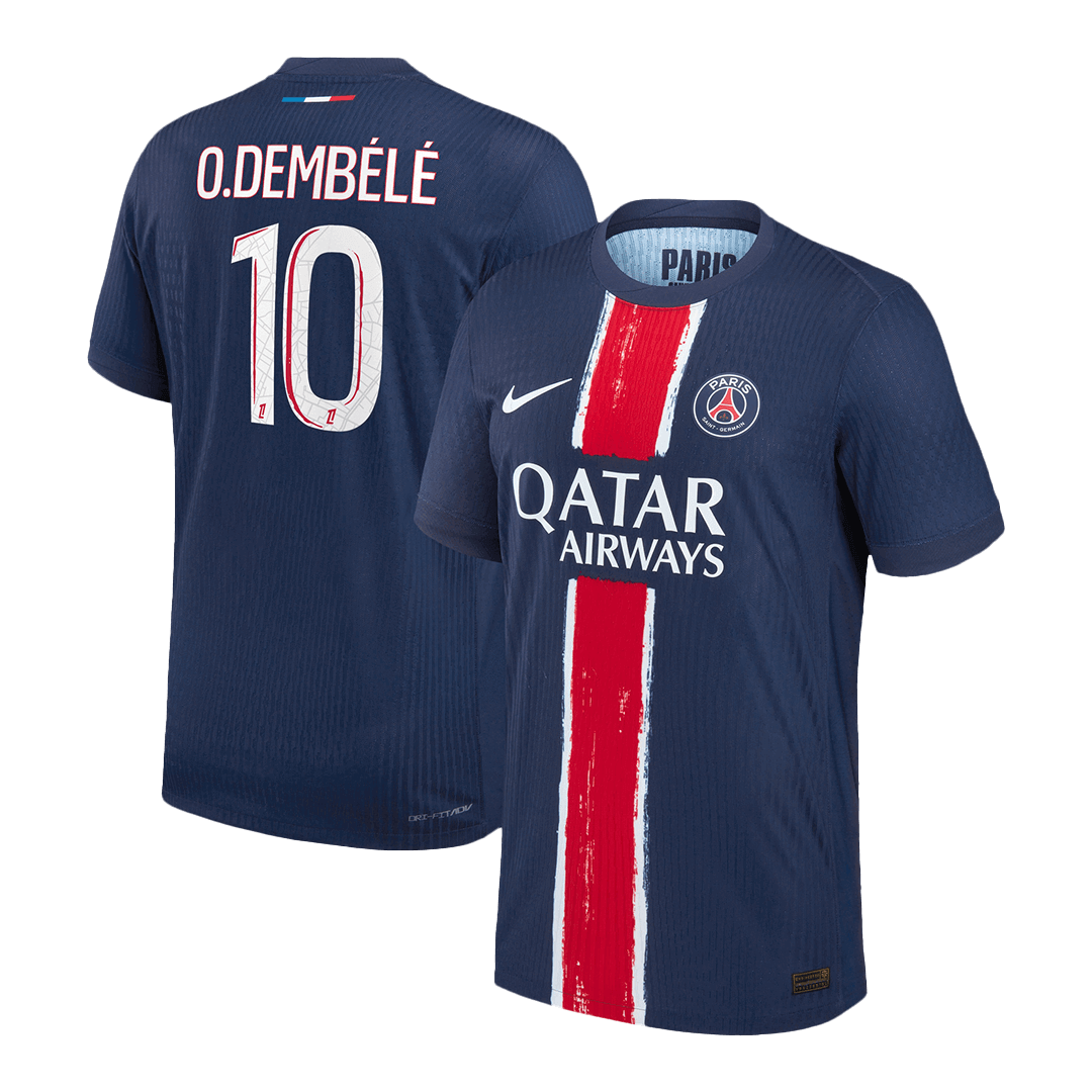 O.DEMBÉLÉ #10 PSG Home Player Version Jersey