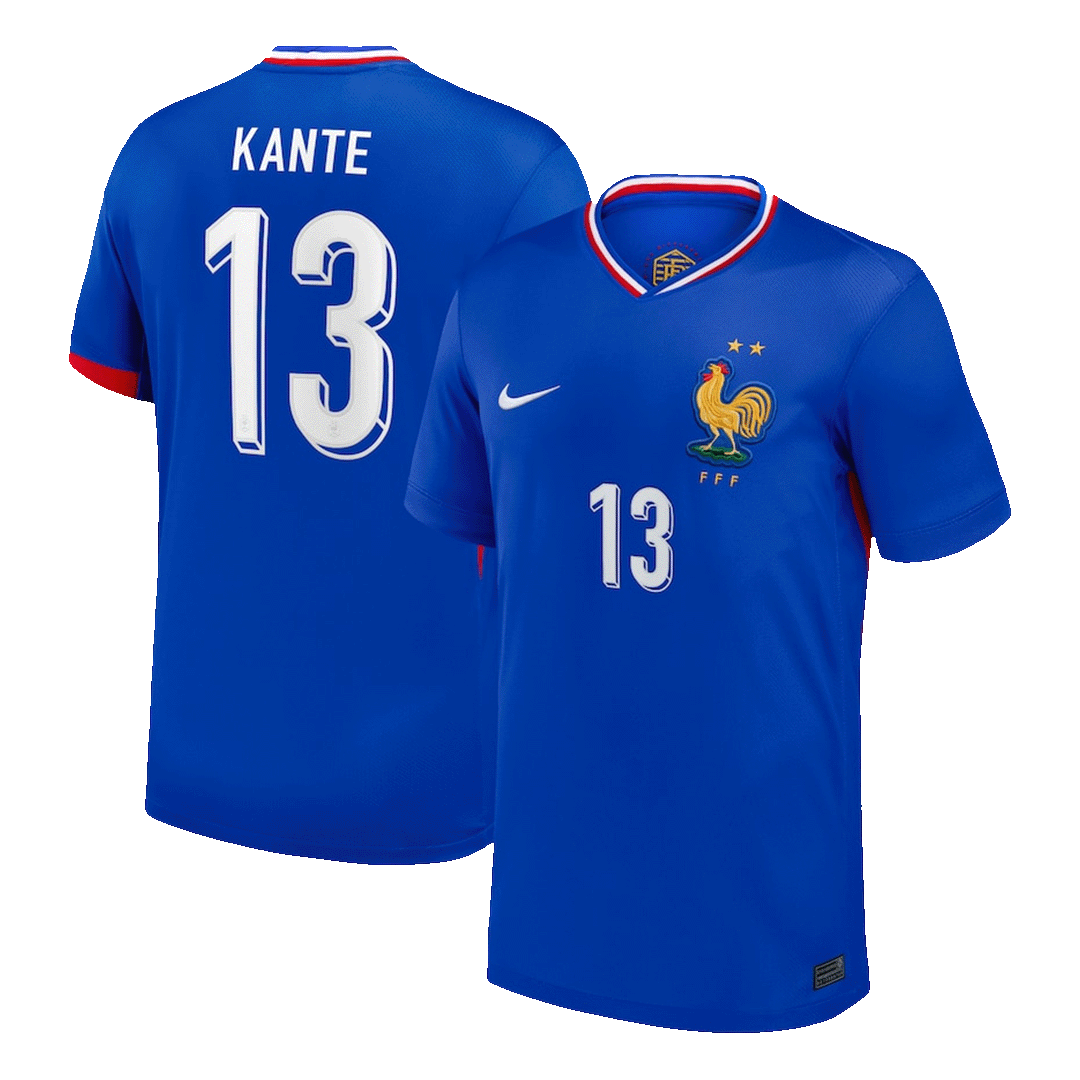 KANTE #13 France Home Soccer Jersey EURO
