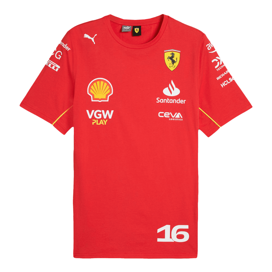 Charles Leclerc #16 Ferrari F1 Racing Team Shirt