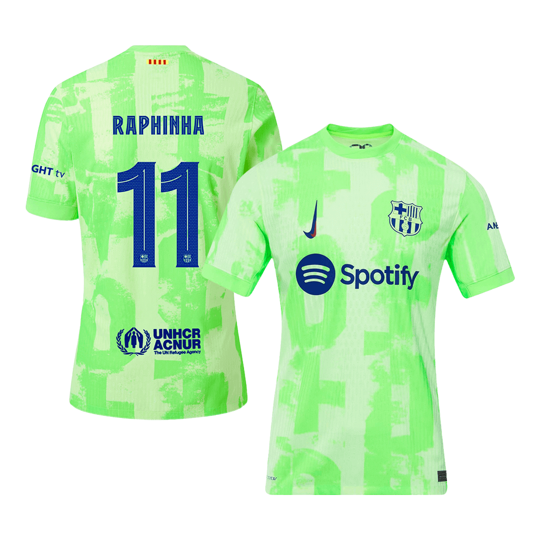 RAPHINHA #11 Barcelona Third Away Player Version Jersey - UCL