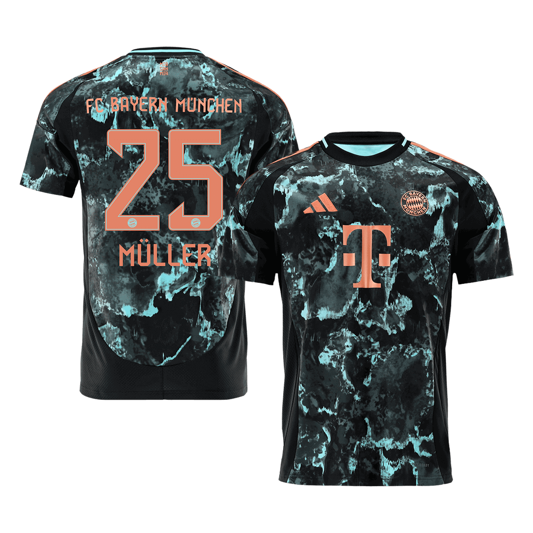 MÜLLER #25 Bayern Munich Away Soccer Jersey