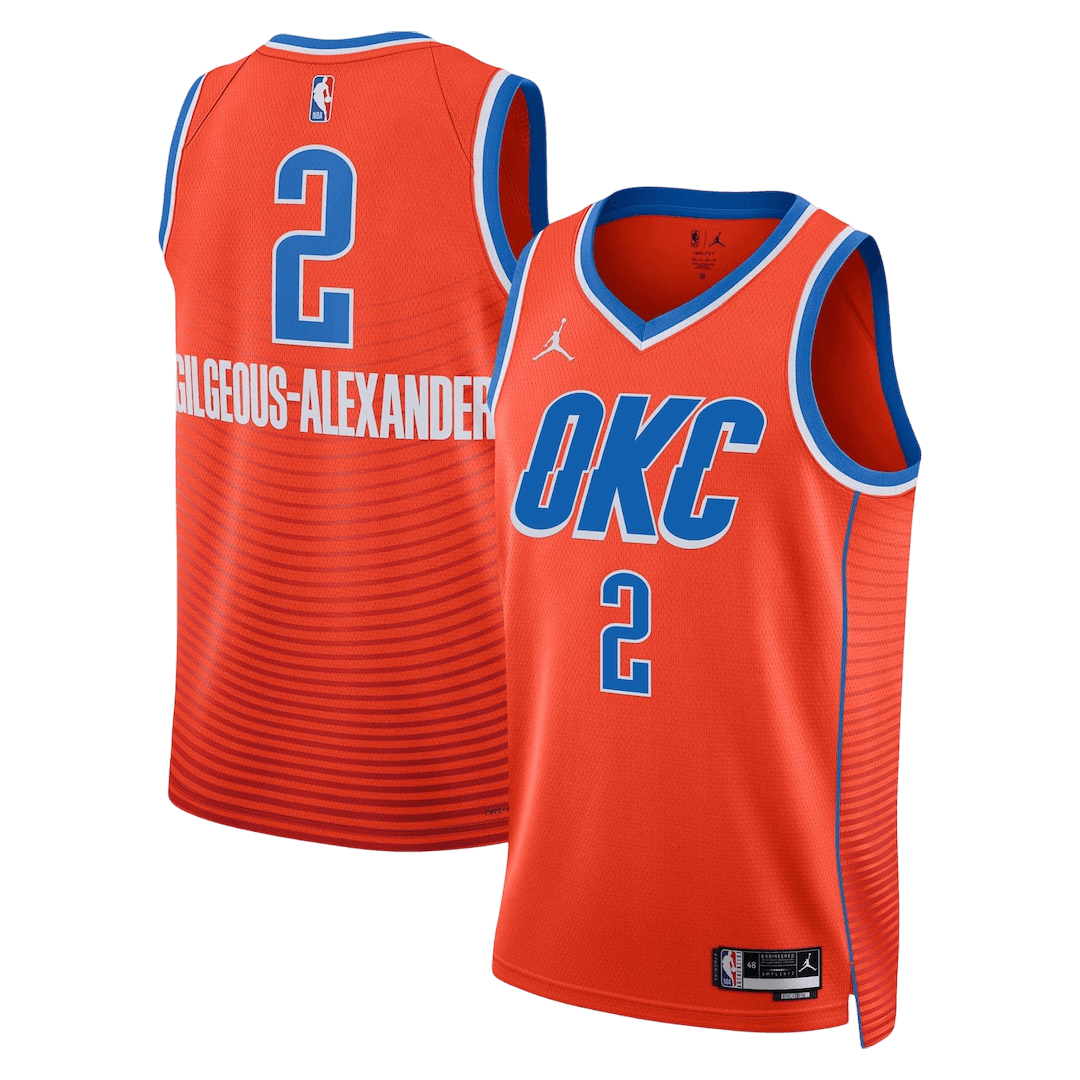 Gilgeous-Alexander #2 Oklahoma City Thunder Swingman NBA Jersey - Statement Edition