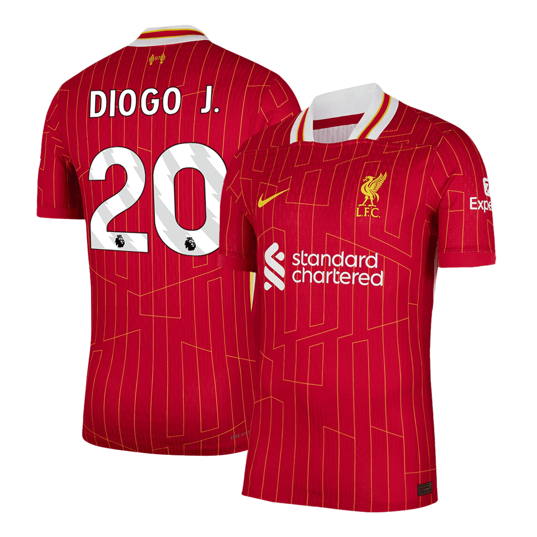 DIOGO J. #20 Liverpool Home Player Version Jersey