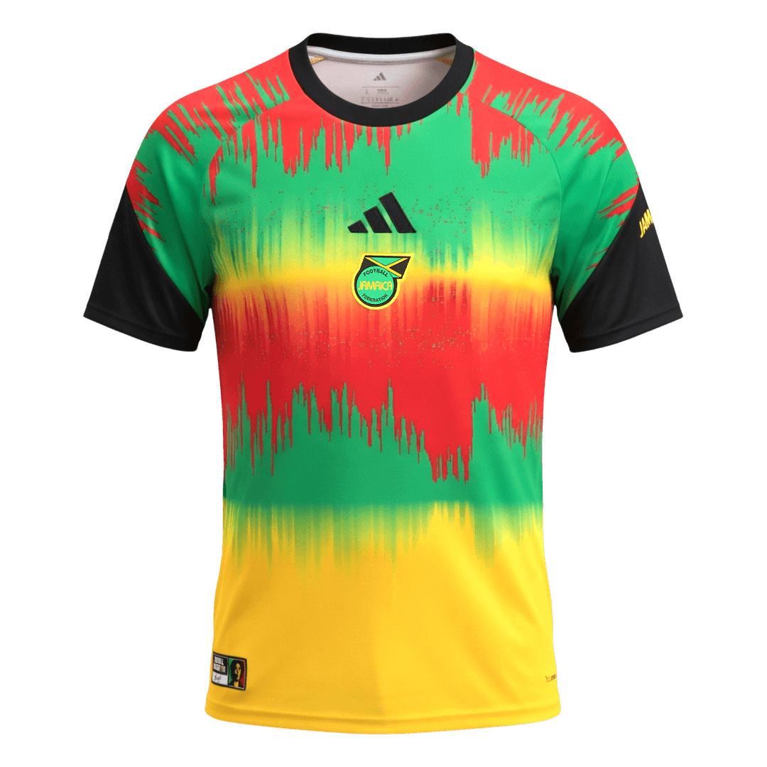 Jamaica Pre-Match Soccer Jersey World Cup 2026 Colorful