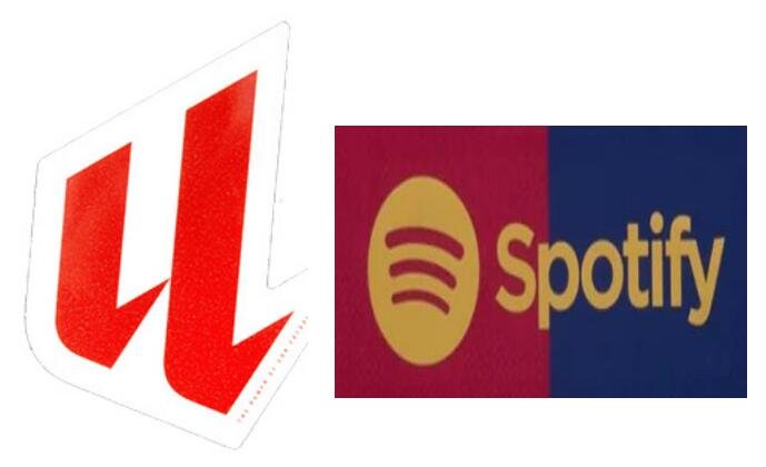 Badge La Liga 24/25 & Logo Spotify 24/25 (Or) & AMBILIGHT tv