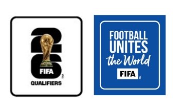 2026 World Cup Qualifiers & Football Unites The World (Blau) Abzeichen